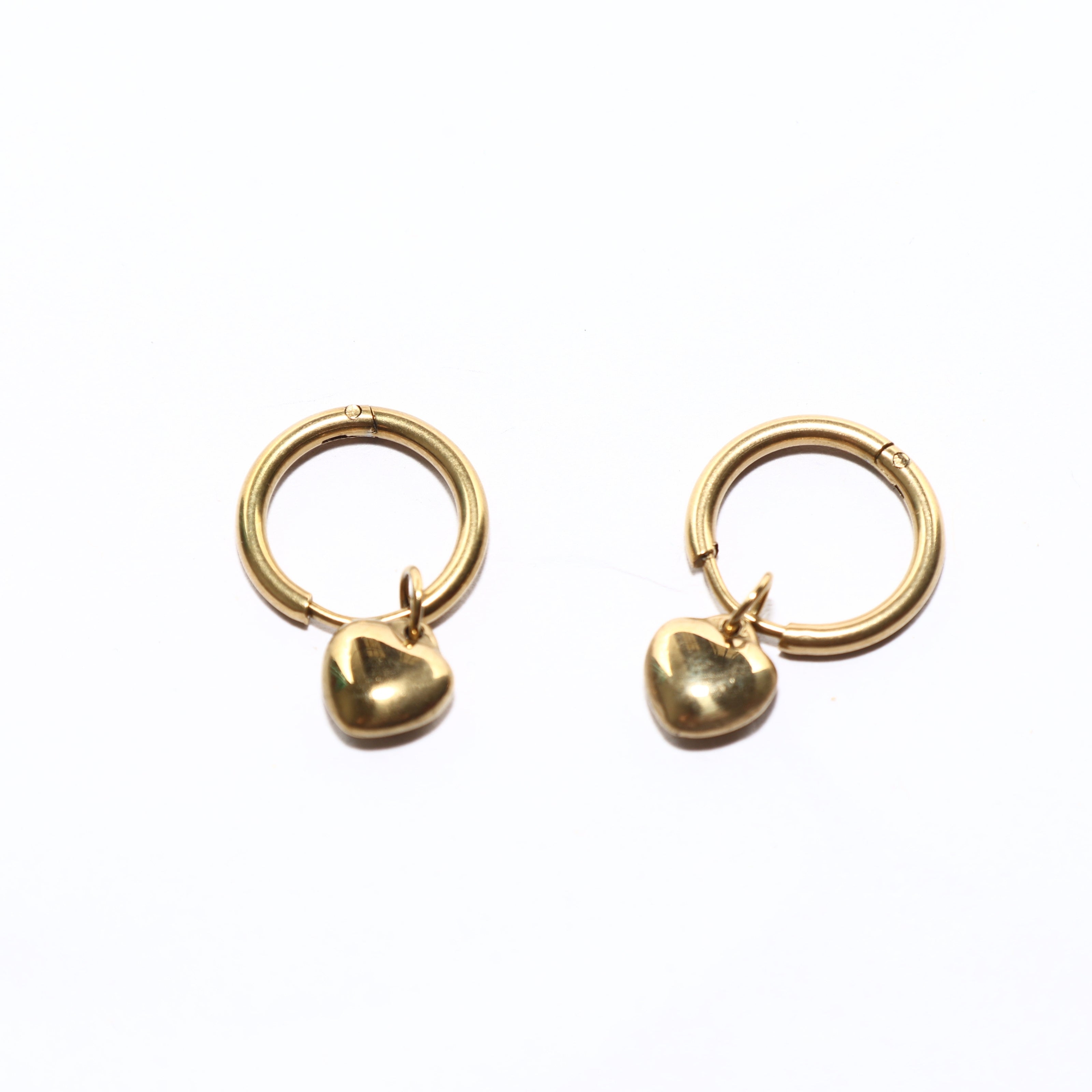 Heart Loop Charm Earring