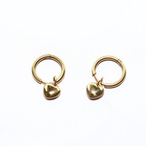 Heart Loop Charm Earring