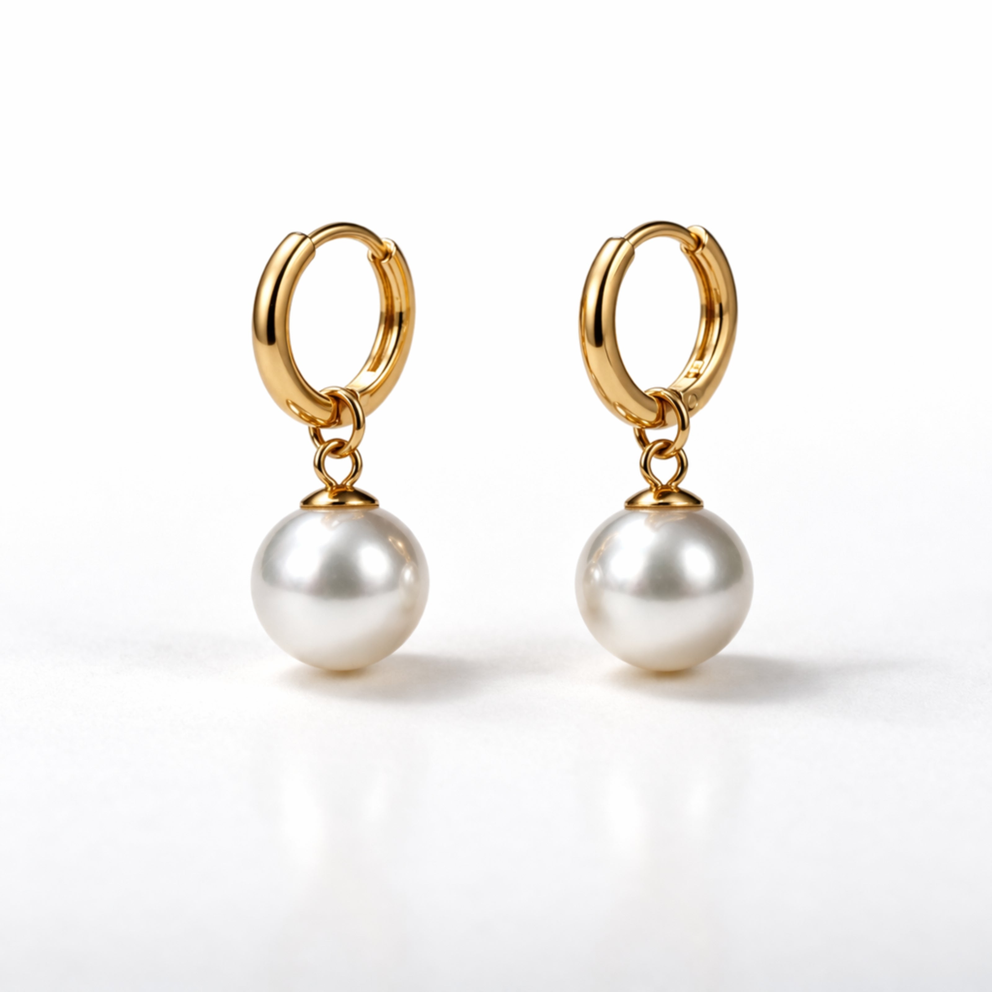 Pearl Hoop Earrings