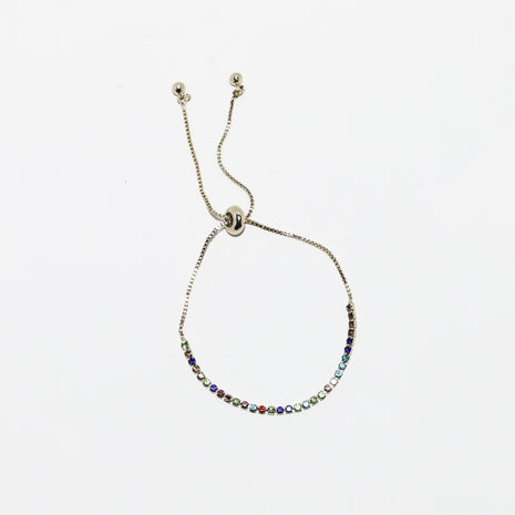 Multi Stone Cascade Bracelet