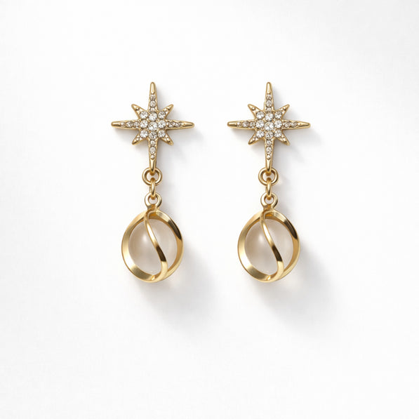 Nova Pearl Dangle Earrings