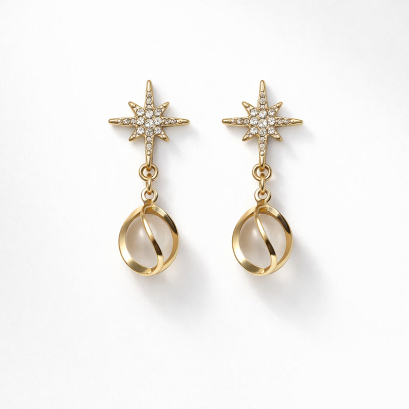 Nova Pearl Dangle Earrings