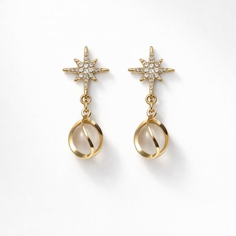 Nova Pearl Dangle Earrings