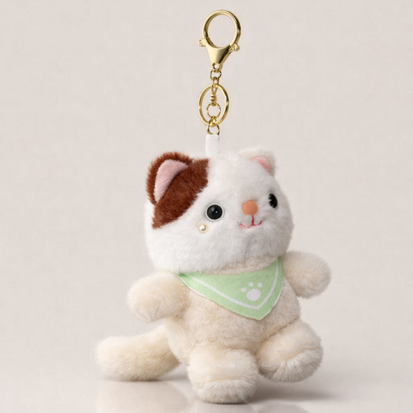 White Bandana Cat Plush