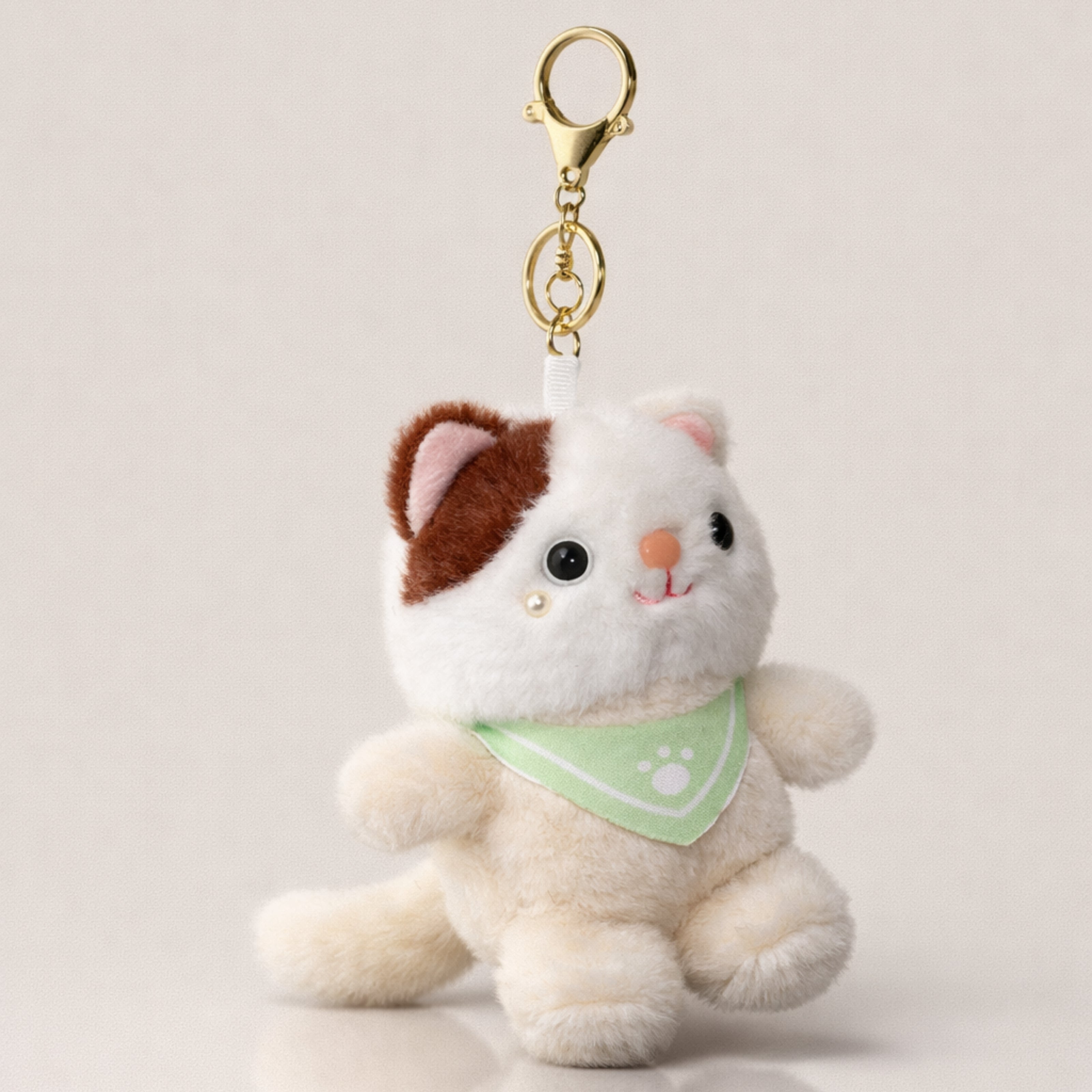 White Bandana Cat Plush