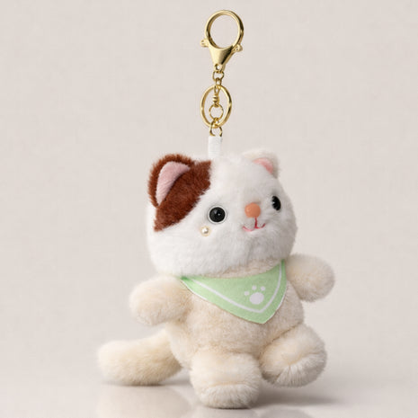 White Bandana Cat Plush