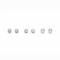 Silver Coral Stud Set
