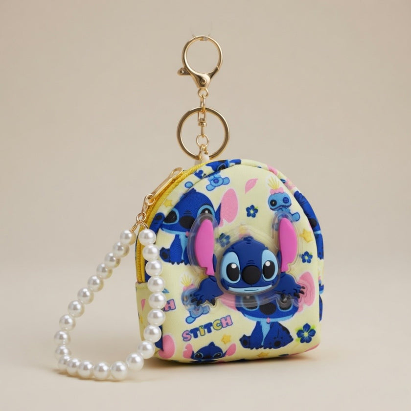 Yellow Stitch Mini Bag Charm