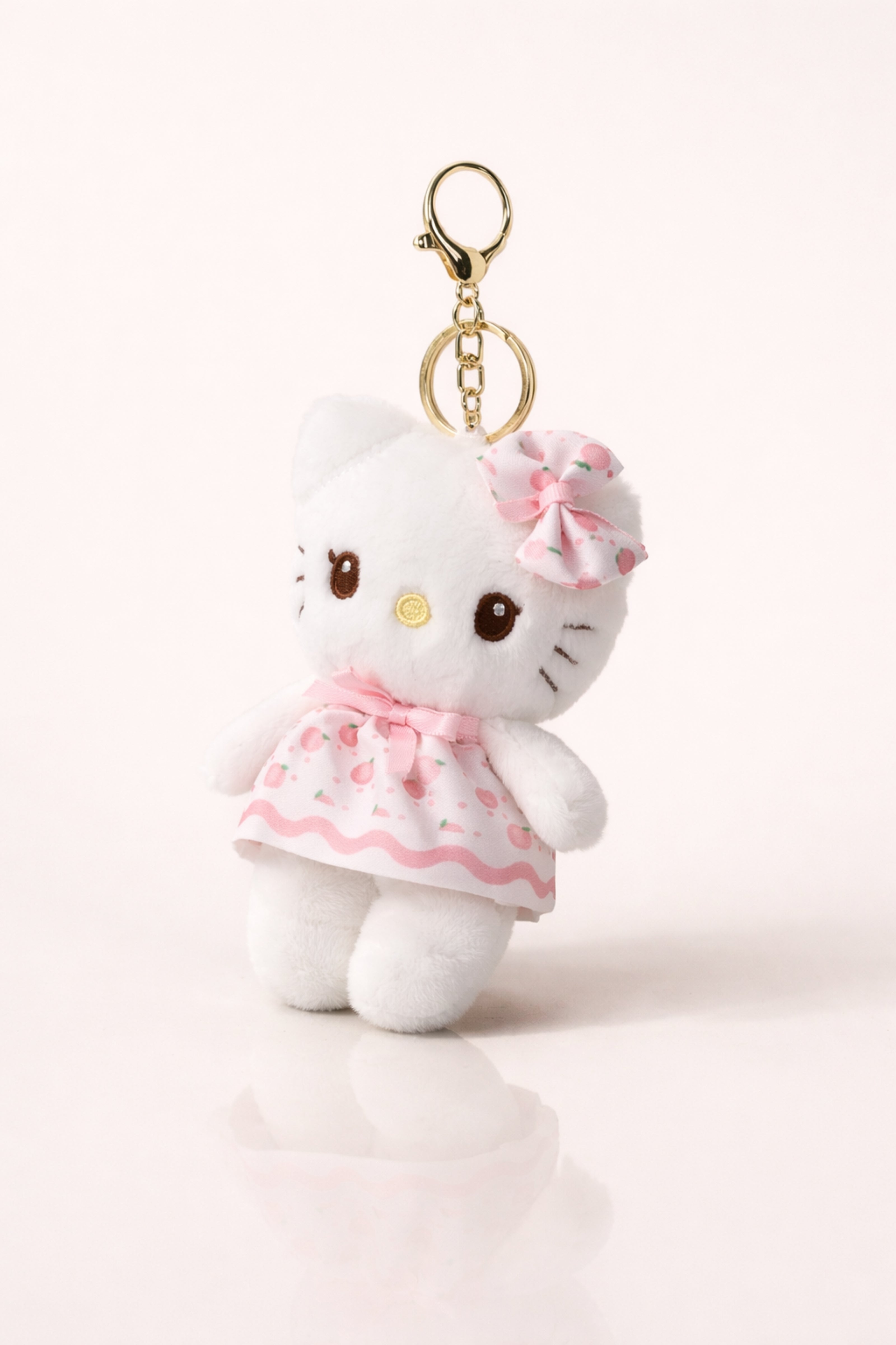 Peach Dress Kitty Plush