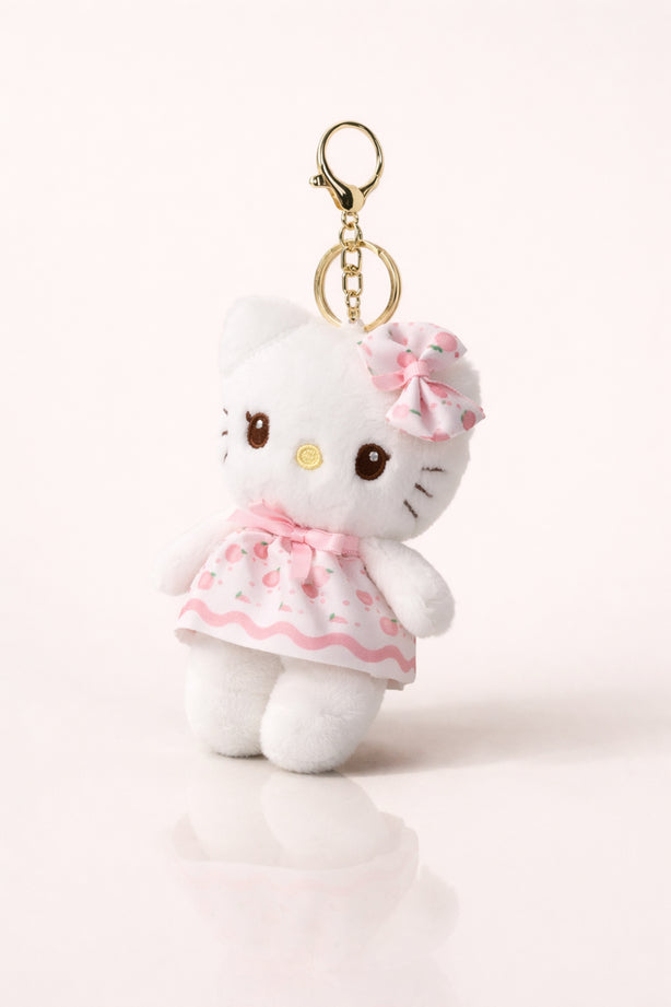 Peach Dress Kitty Plush