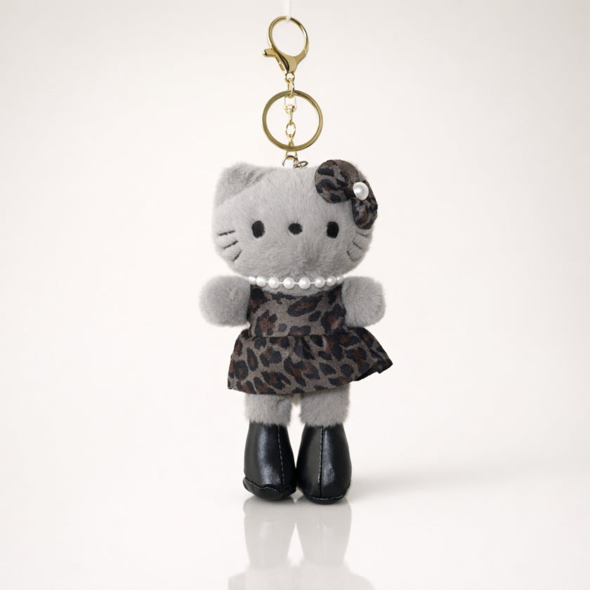 Grey Leopard Kitty Plush