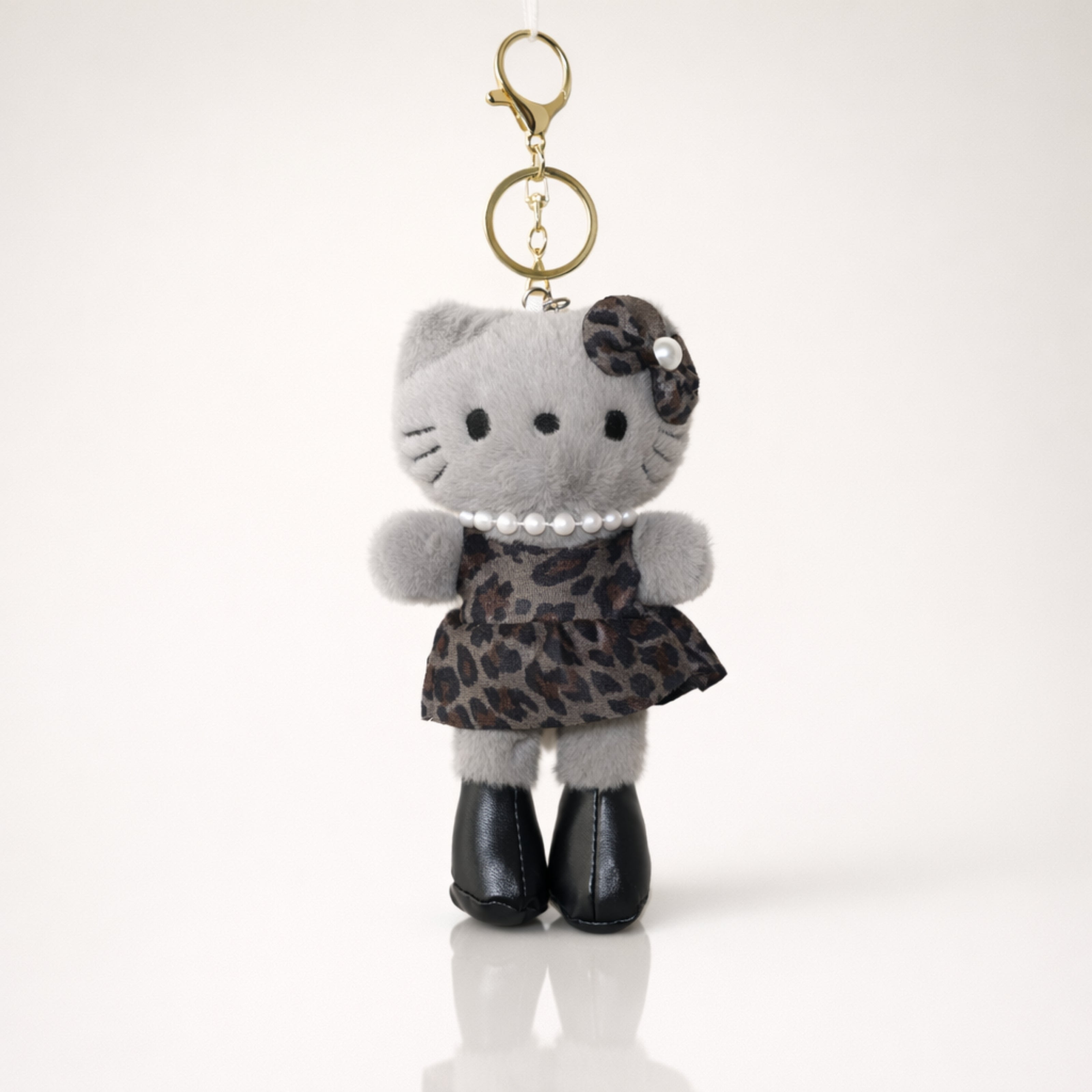 Grey Leopard Kitty Plush