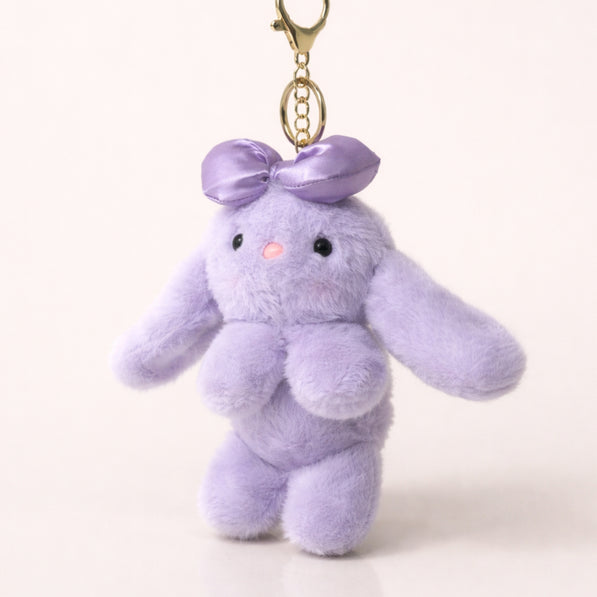 Lavender Bow Bunny Plush