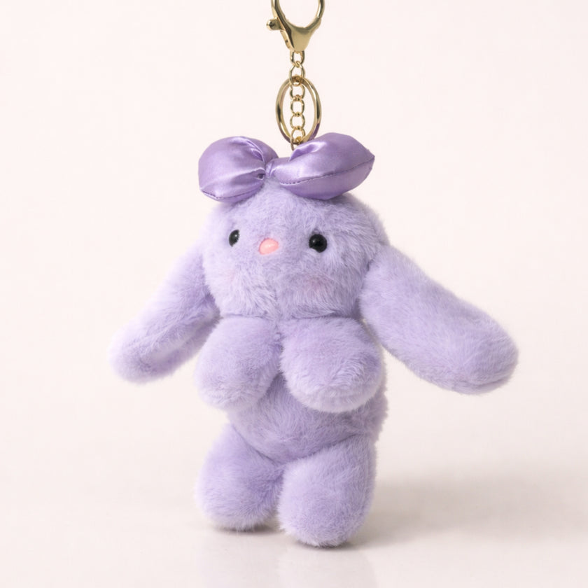 Lavender Bow Bunny Plush