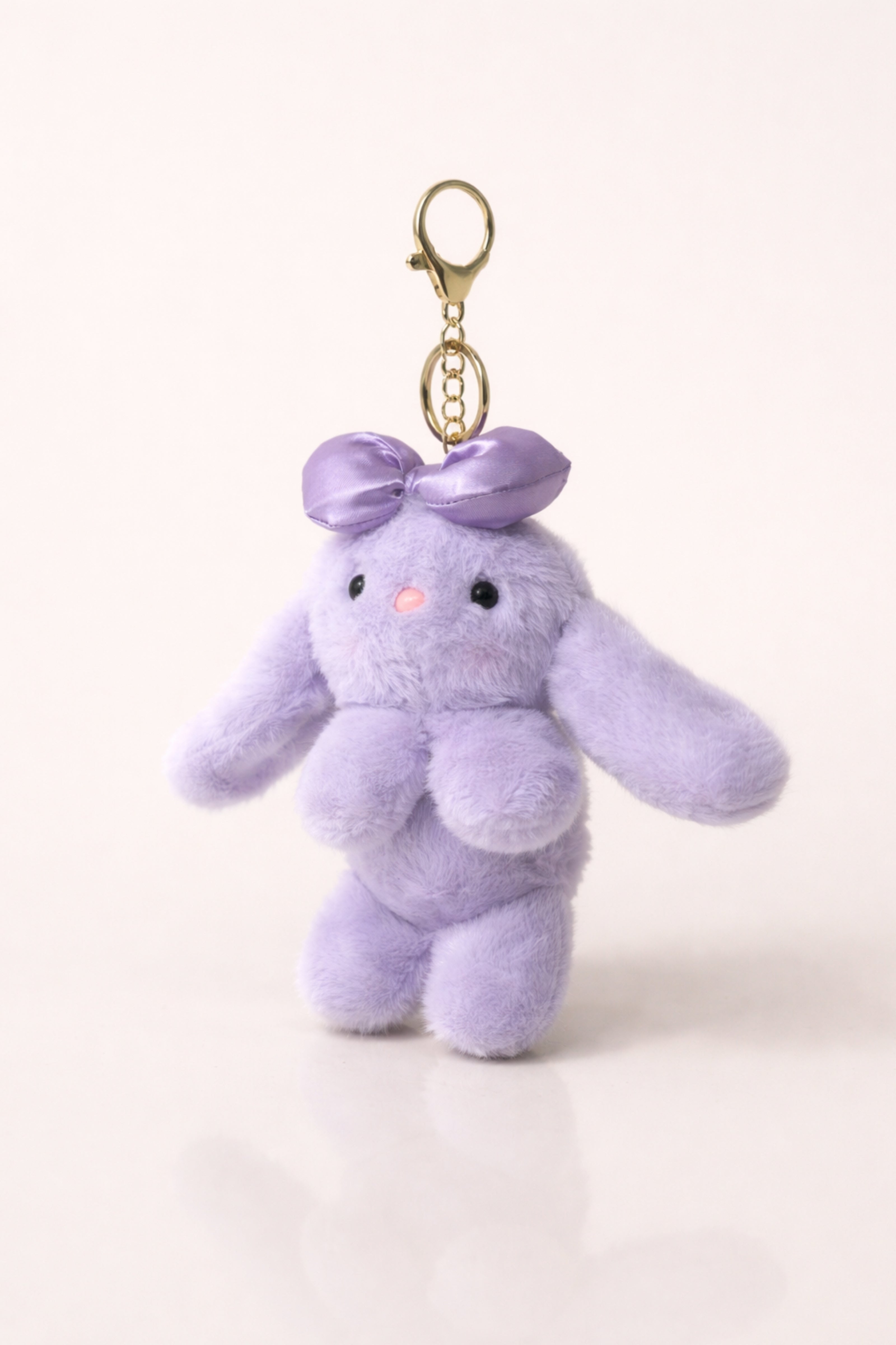 Lavender Bow Bunny Plush