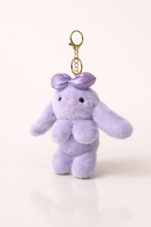 Lavender Bow Bunny Plush
