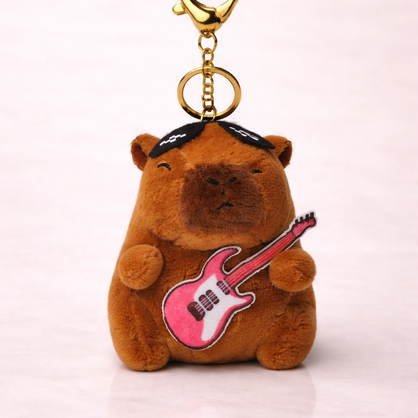 Groovy Red Guitar Capybara