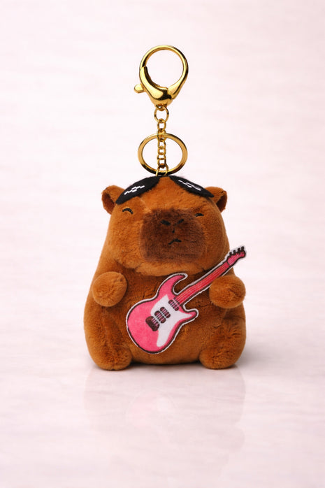 Groovy Red Guitar Capybara