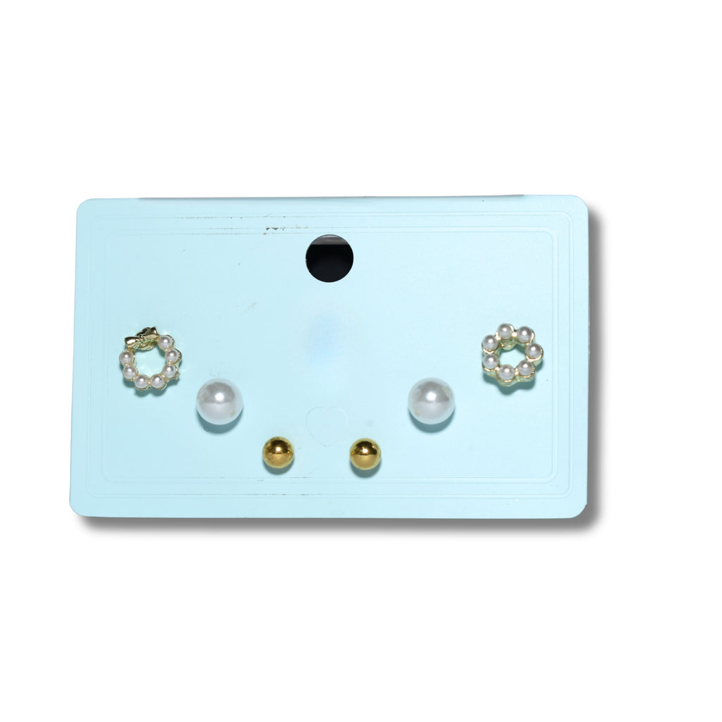 Floral Charm Stud Set