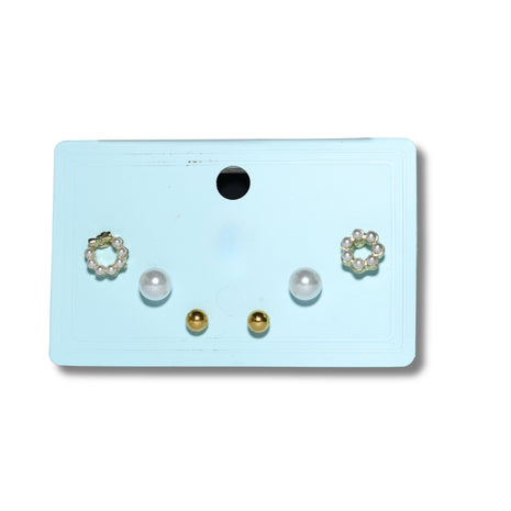 Floral Charm Stud Set