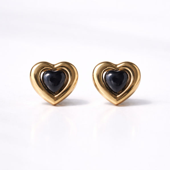 Golden Heart Earrings