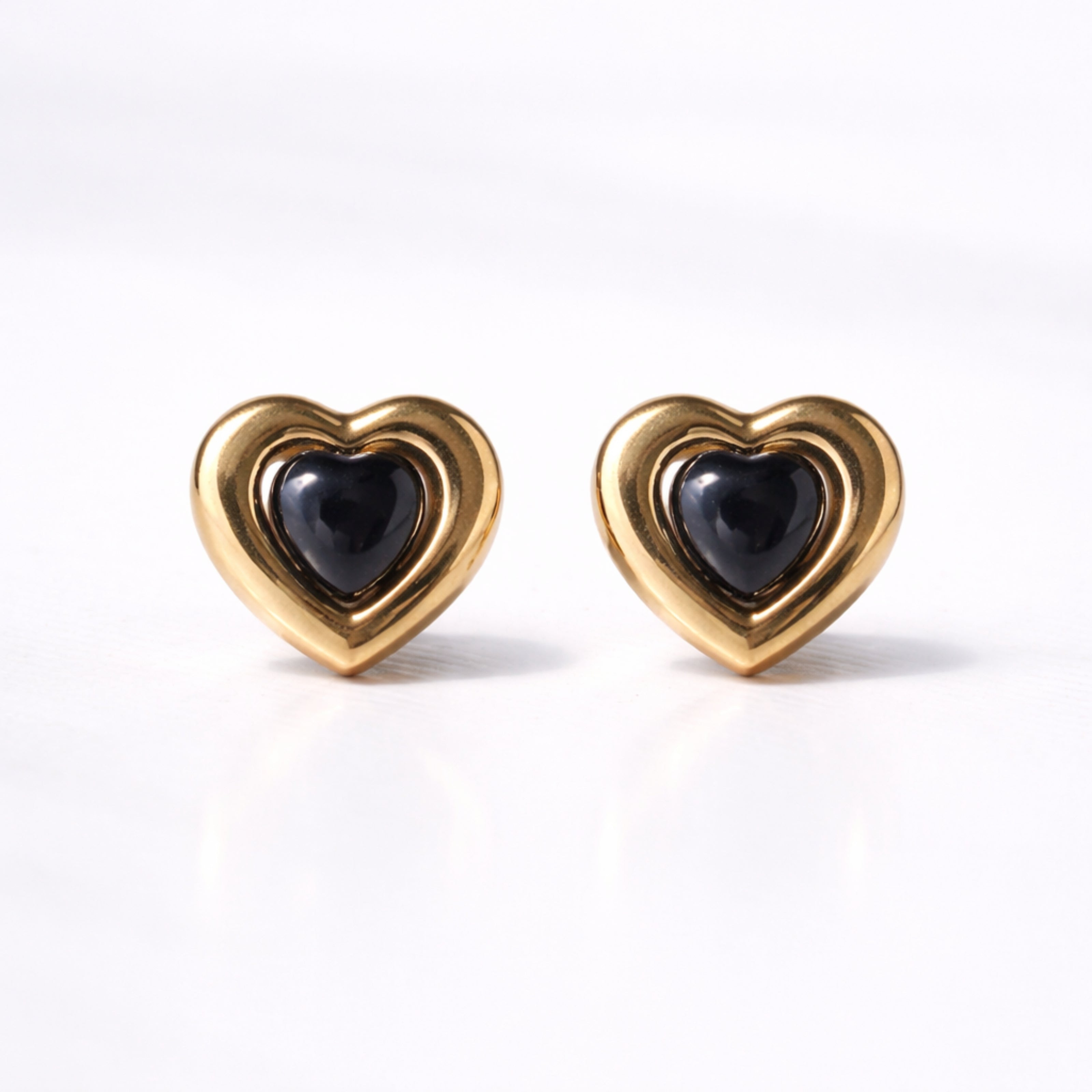 Golden Heart Earrings