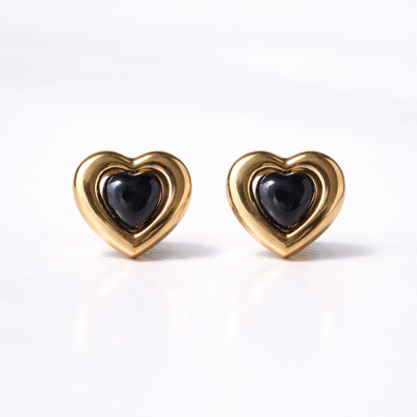 Golden Heart Earrings
