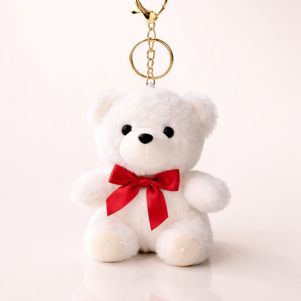 White Snowy Love Teddy Charm