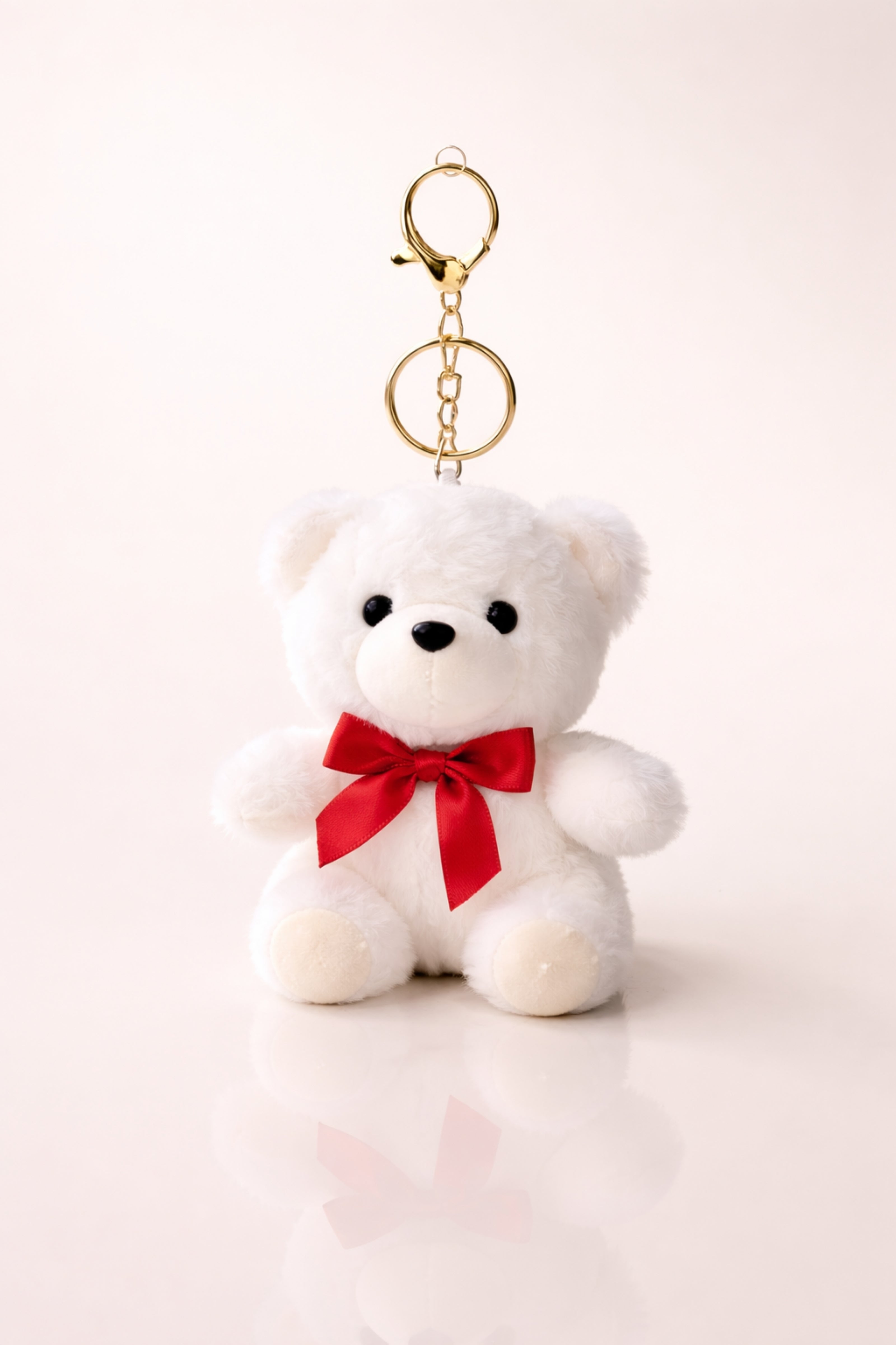 White Snowy Love Teddy Charm