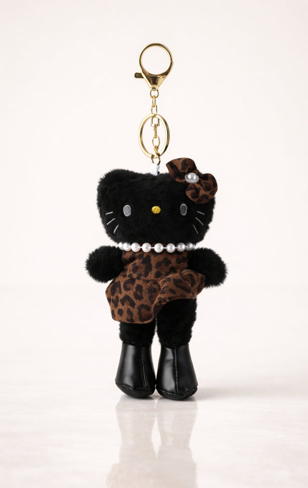 Black Leopard Kitty Plush