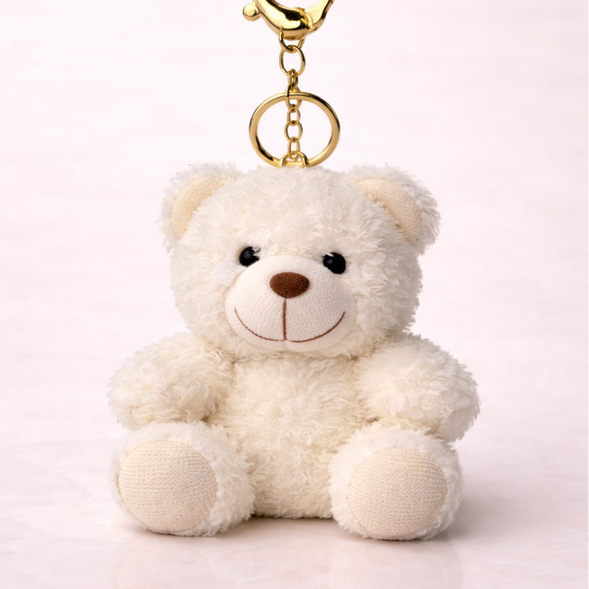 White Shaggy Teddy Plush