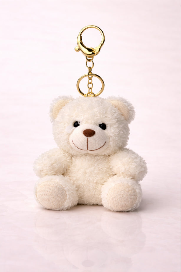 White Shaggy Teddy Plush