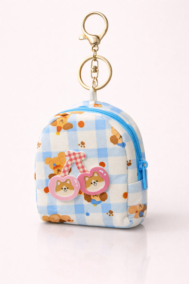 Blue Mini Bag Charm