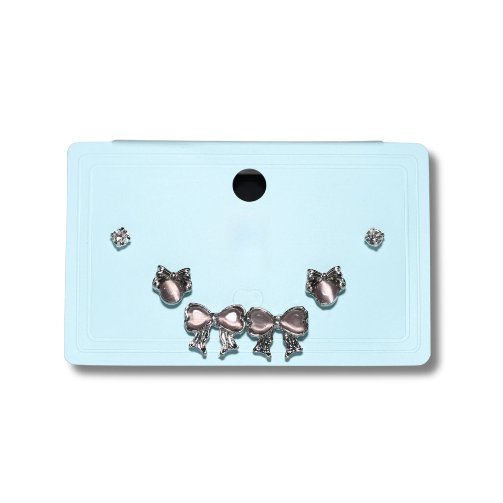 Rosette Bow Studs