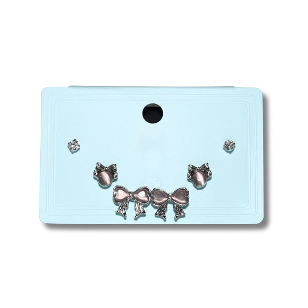 Rosette Bow Studs