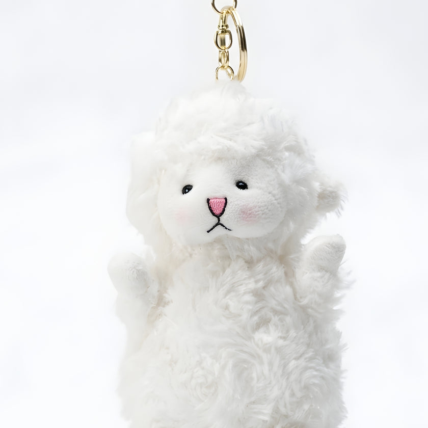 Fluffy White Sheep Plush