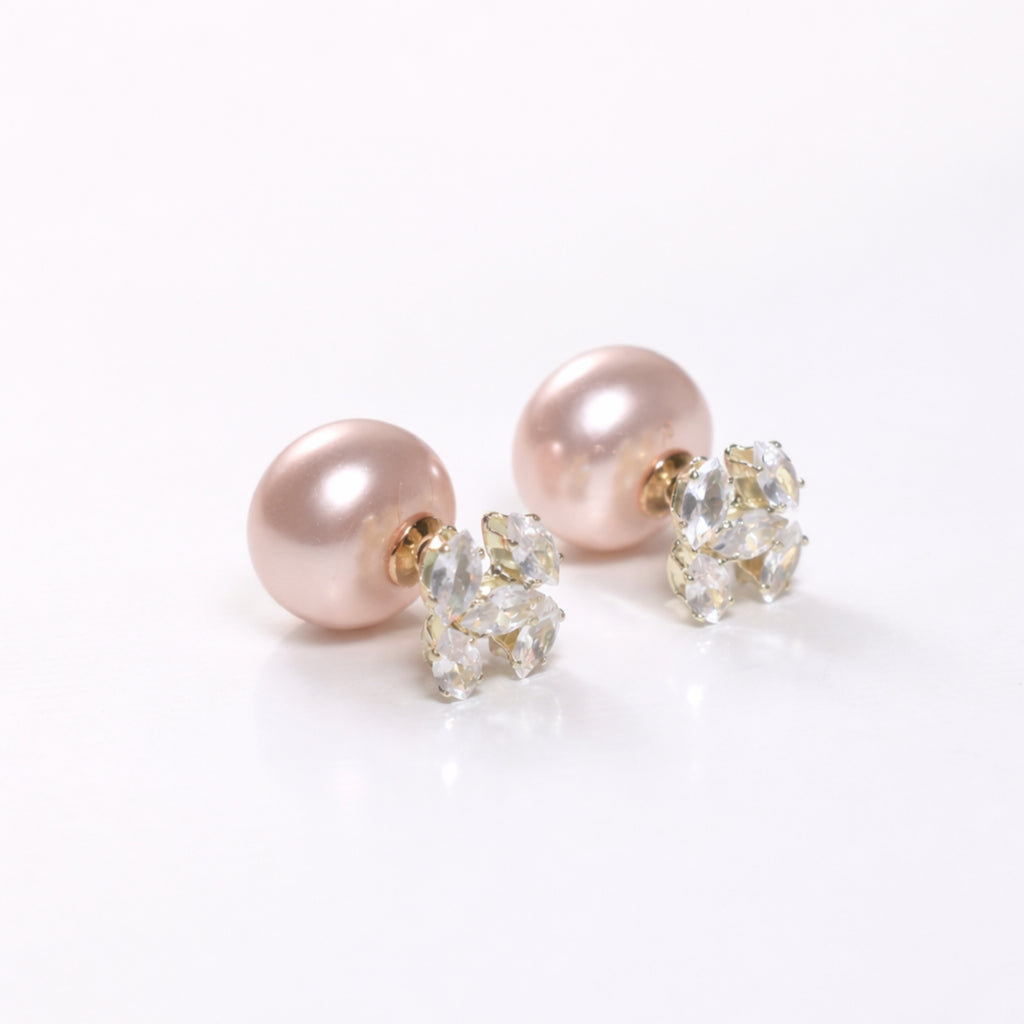 Dual Glam Pearl Stud