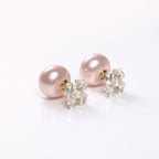 Dual Glam Pearl Stud