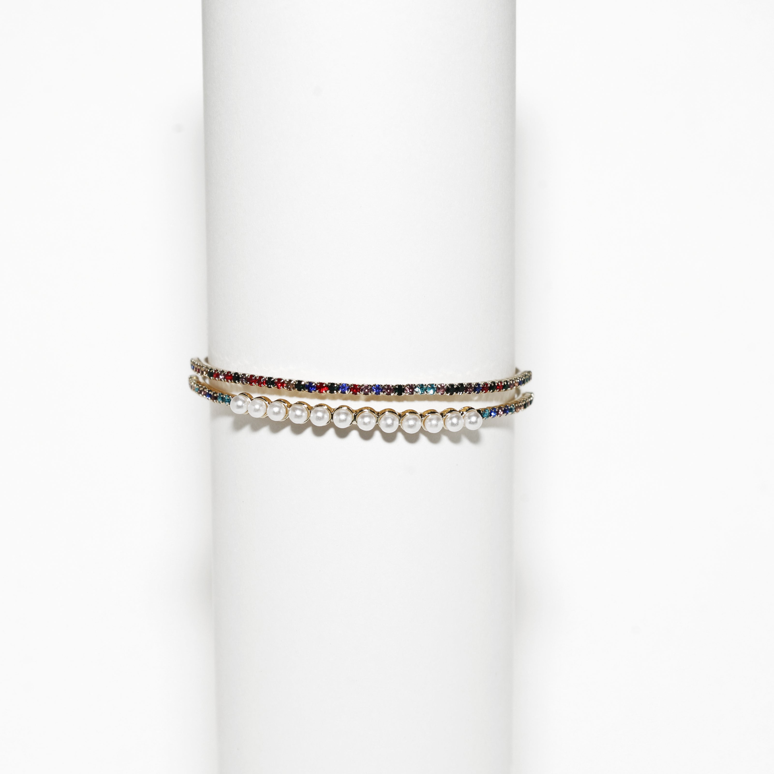 Multi Stone Pearl Bracelet