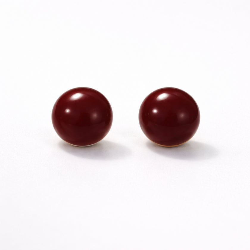Cherry Sphere Stud
