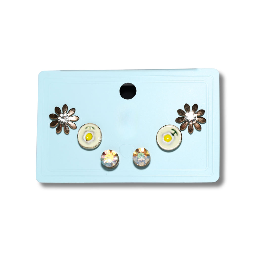 Soleil Flower Stud Set