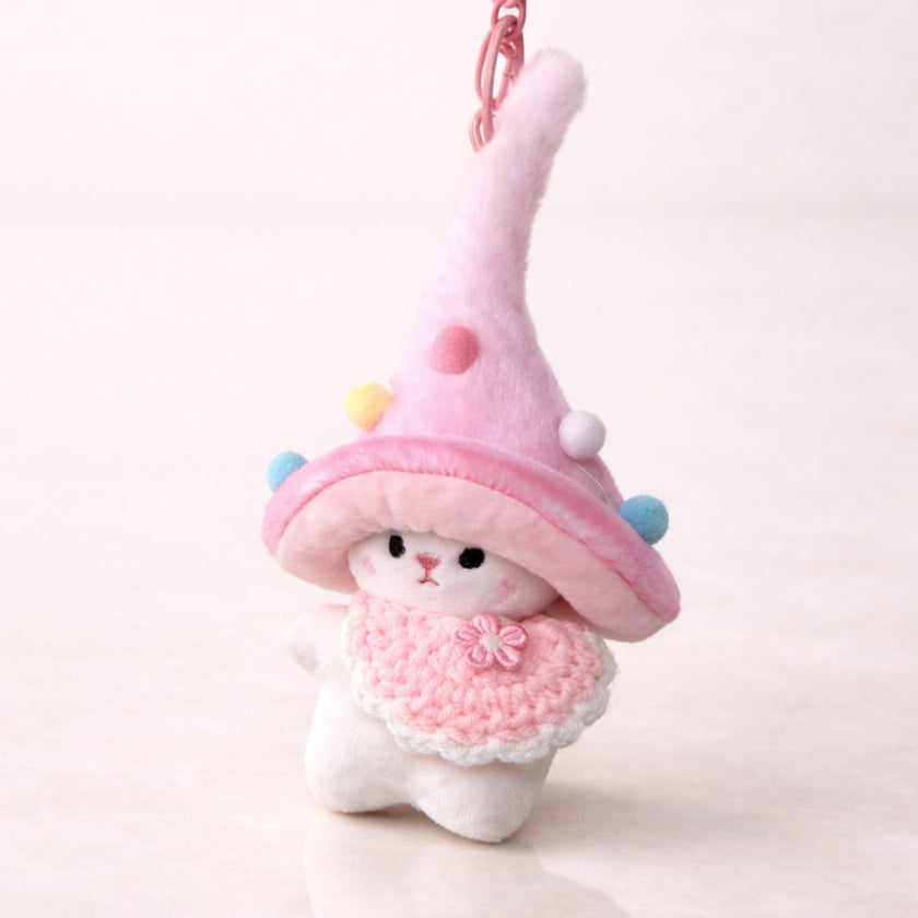 Pink Wizard Bunny Charm