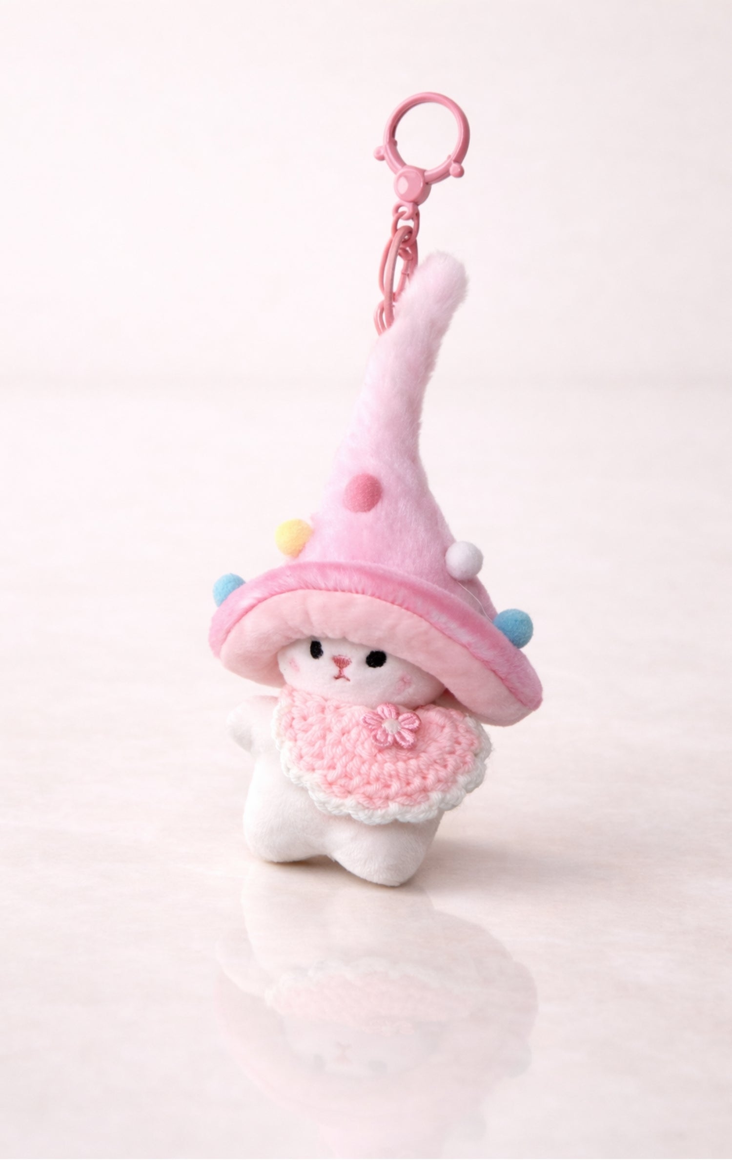 Pink Wizard Bunny Charm