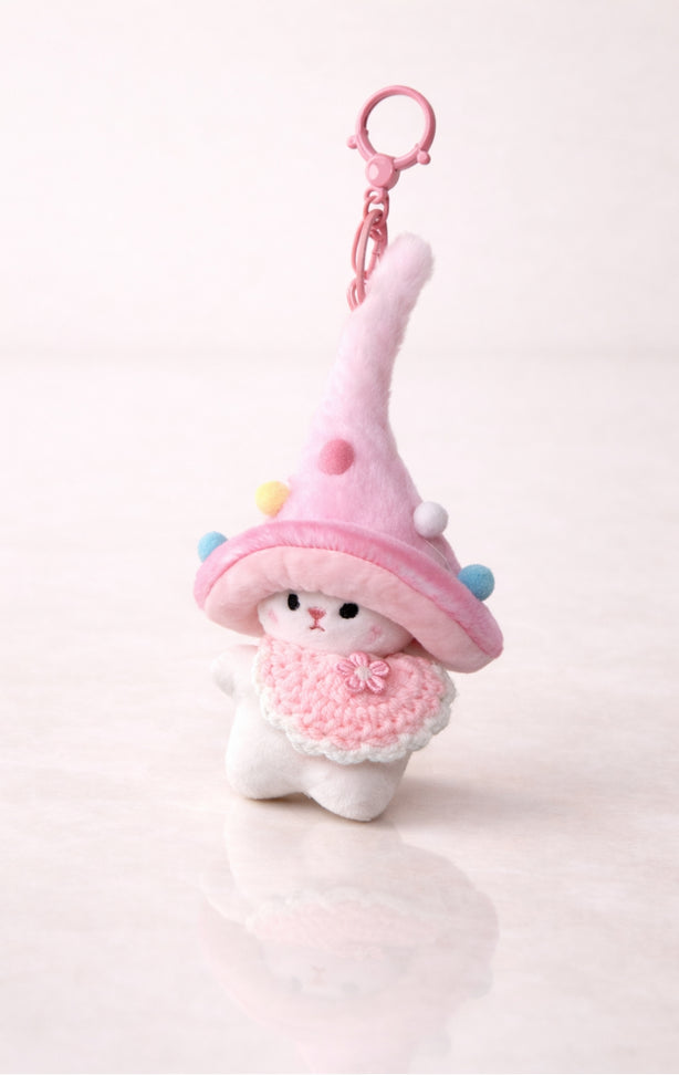 Pink Wizard Bunny Charm