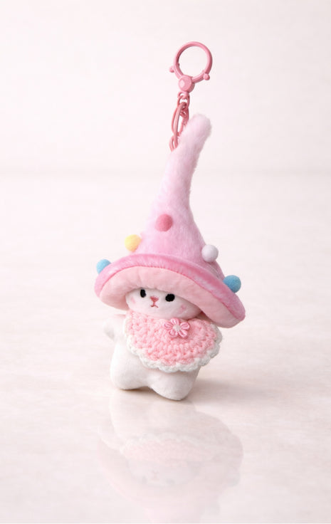 Pink Wizard Bunny Charm