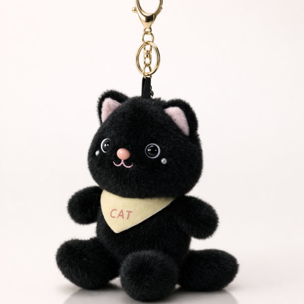 Black Bandana Cat Plush
