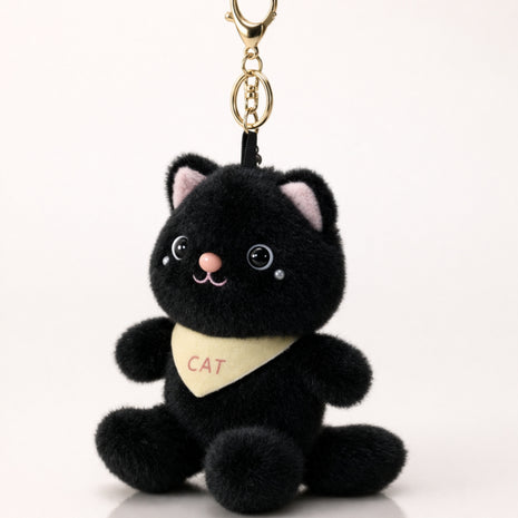Black Bandana Cat Plush