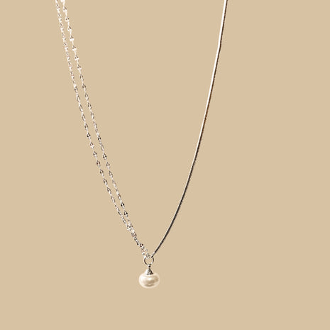Dual Strand Pearl Necklace