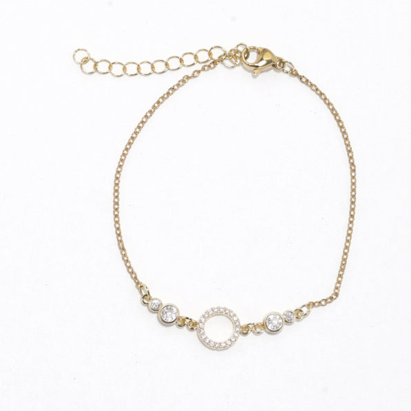 Hollow Ring Chain Bracelet