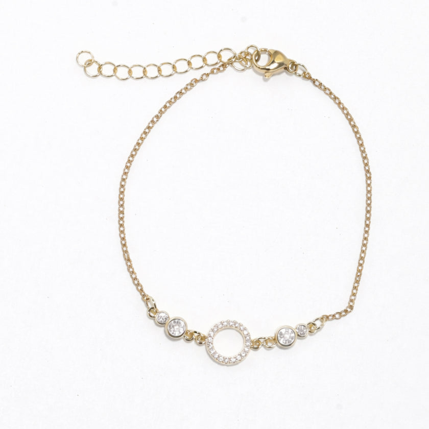 Hollow Ring Chain Bracelet